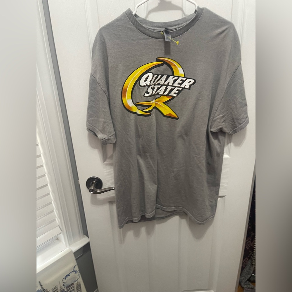 Gildan Gray Tee with Yellow Accents